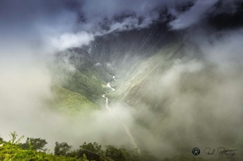  THROUGH THE CLOUDS THE RIVER BELOW 